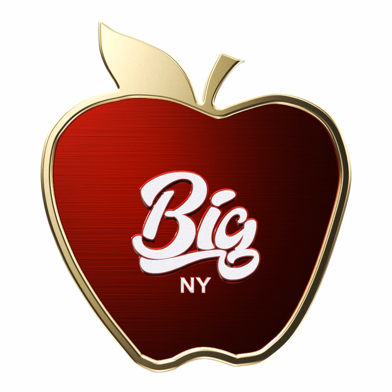 Express Texture Tone 1-1/8" x 1-1/4" Apple Lapel Pin & Magnet Back