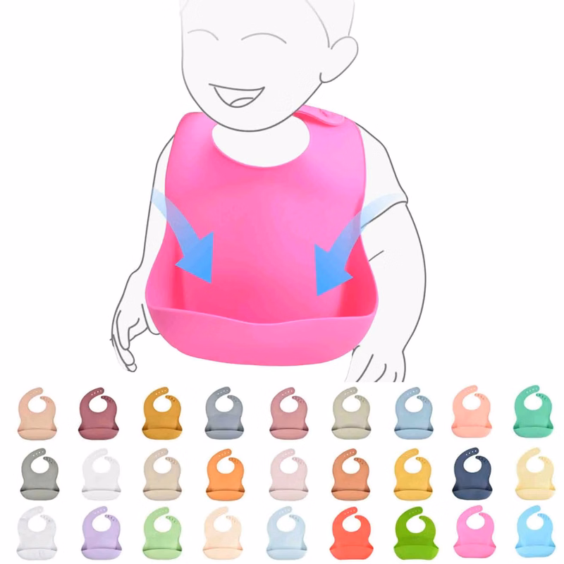 Waterproof Silicone Baby Bibs