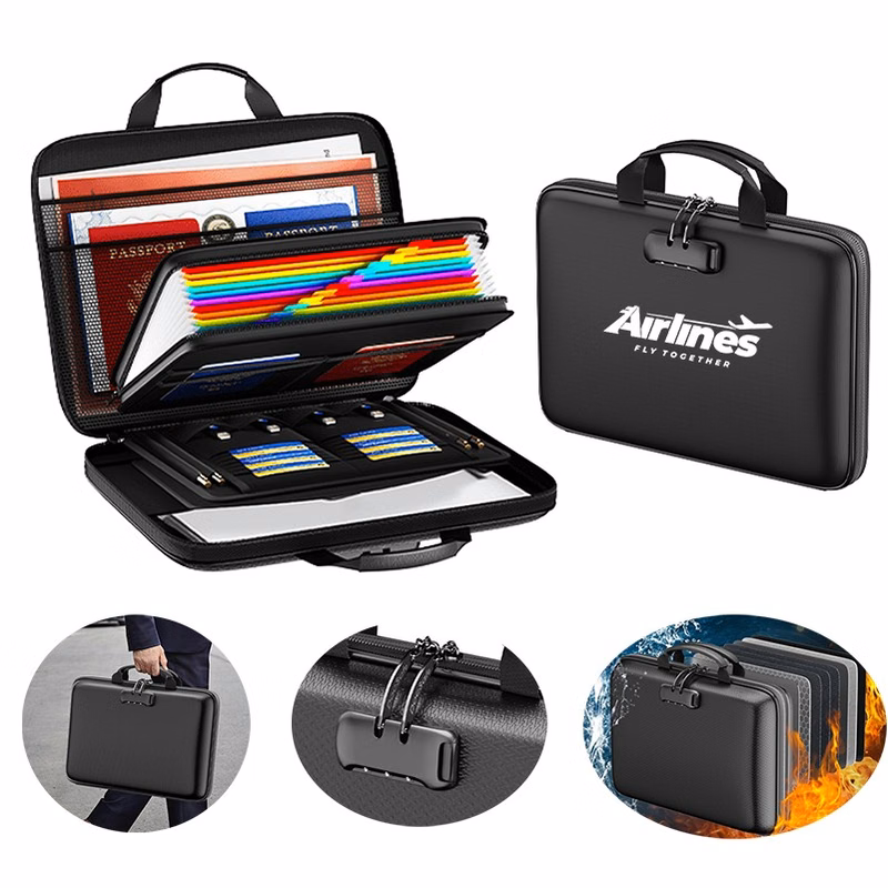 Fireproof File Organizer with Lock