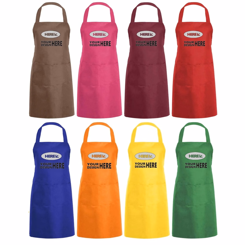 2 Pockets Bib Apron