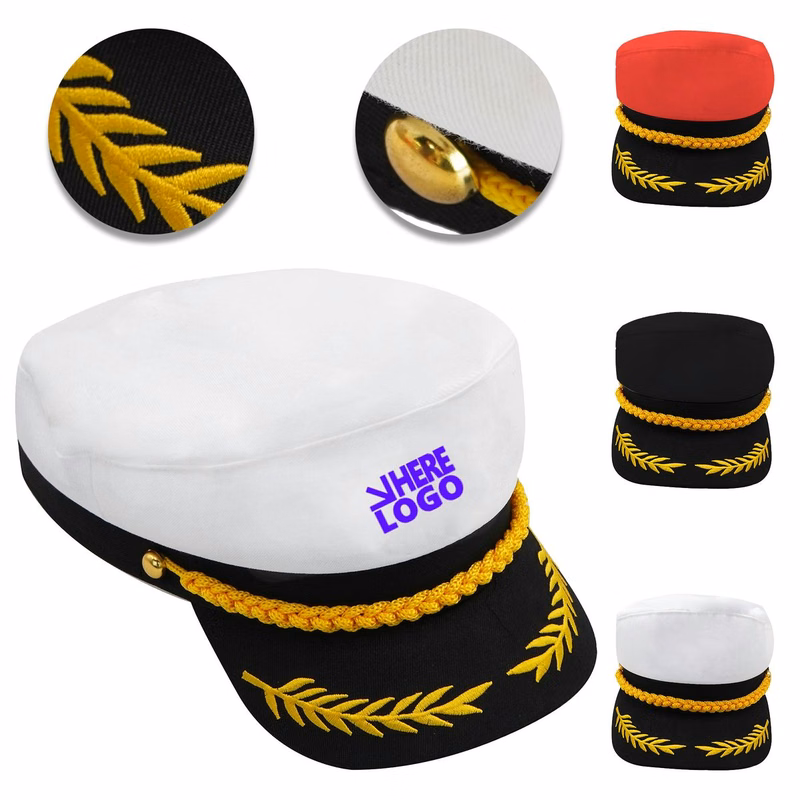 Navy Admiral Captain Hat Costume For Role Playing And Party Dress Up