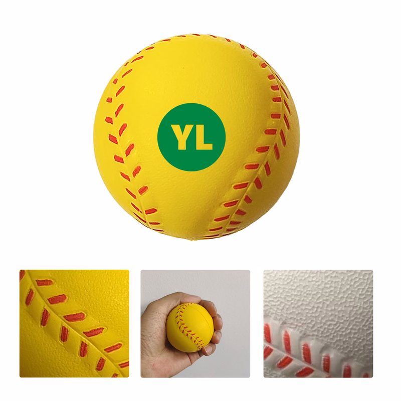 MOQ50 PU Foam Baseball Stress Ball Customization