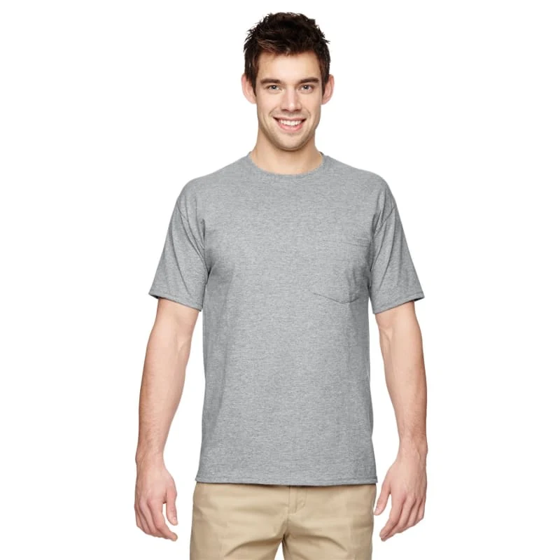 Jerzees 5.6 Oz., 50/50 Heavyweight Blend™ Pocket T-Shirt 1