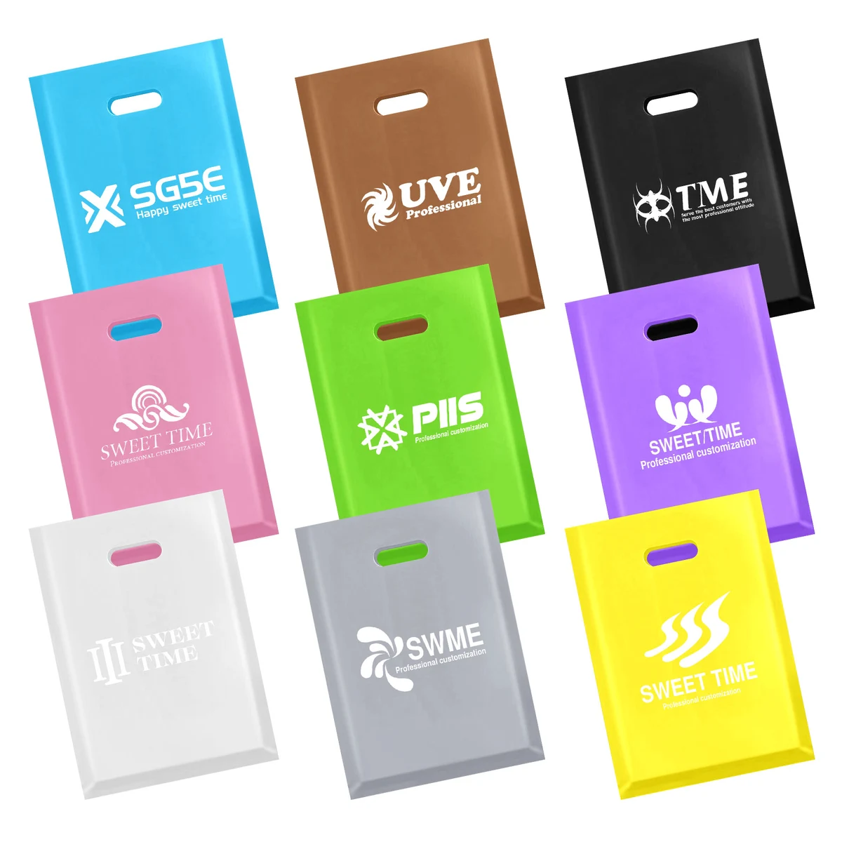 Handle Die Cut Plastic Bags 1