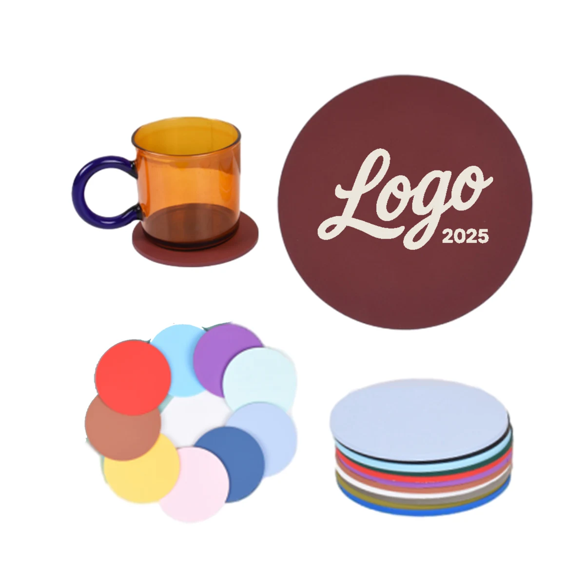 Durable Heat Resistant PVC Coasters 1