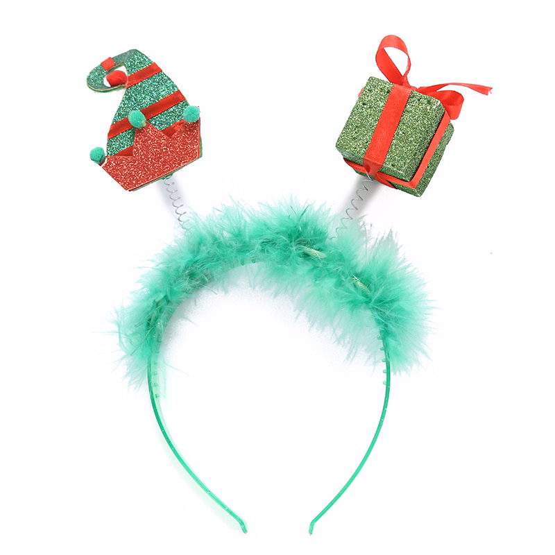 Christmas Decorations Antler Bell Headband Children'S Party Evening Headdress Hair Hoop