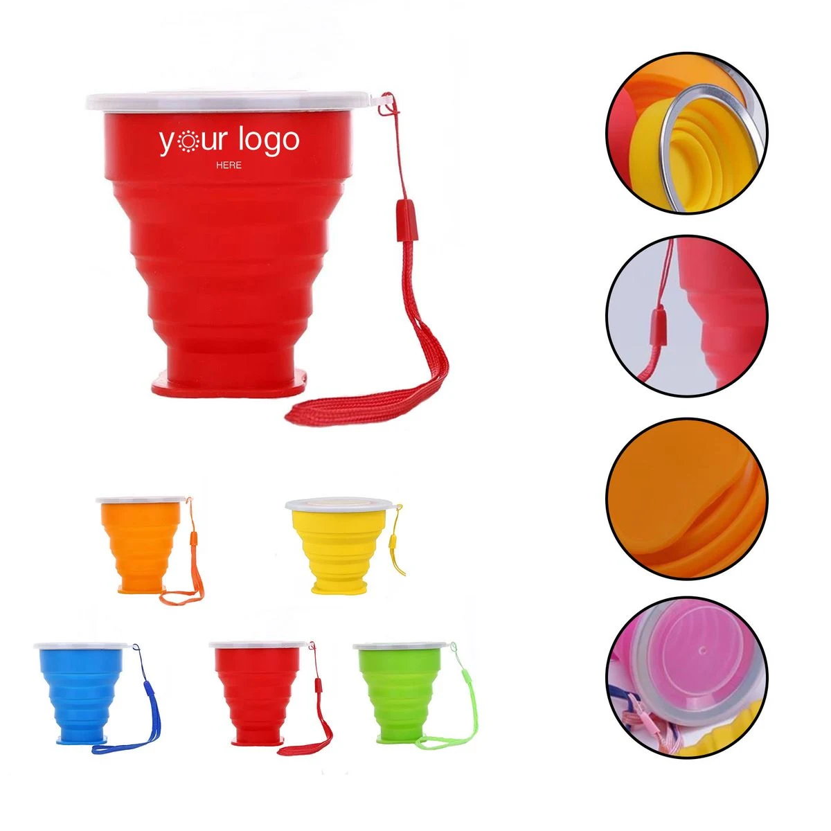 Silicone Travel Folding Water Cup 1