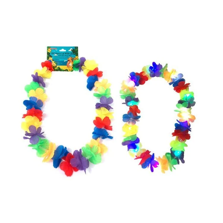Hawaiian Party Leis - LED Lights 11.8" 1