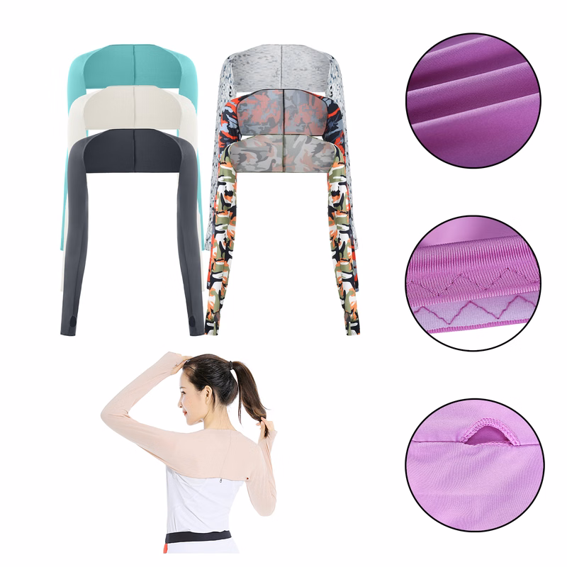 Shawl Arm Sleeves for Men Women with Finger Hole