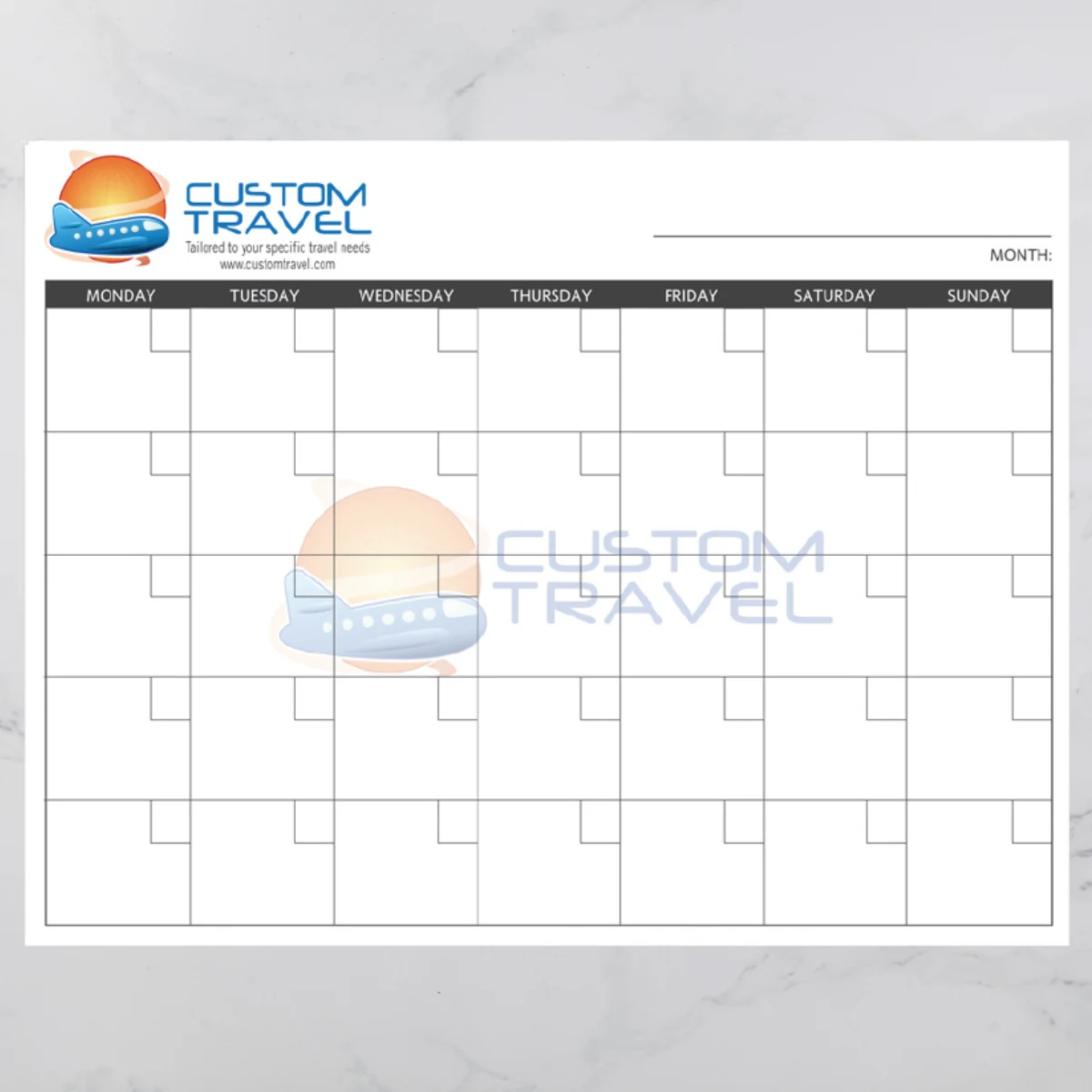 Wall Calendar, Large Dry Erase 1