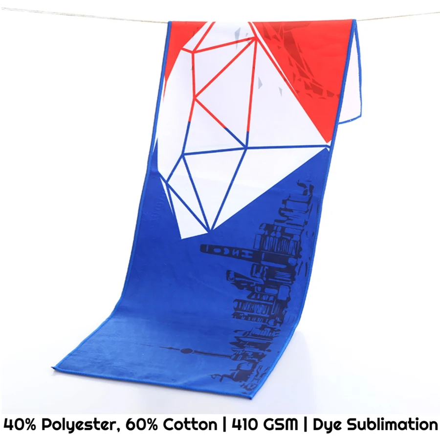 Premium Sublimated Poly-Cotton Towel 1