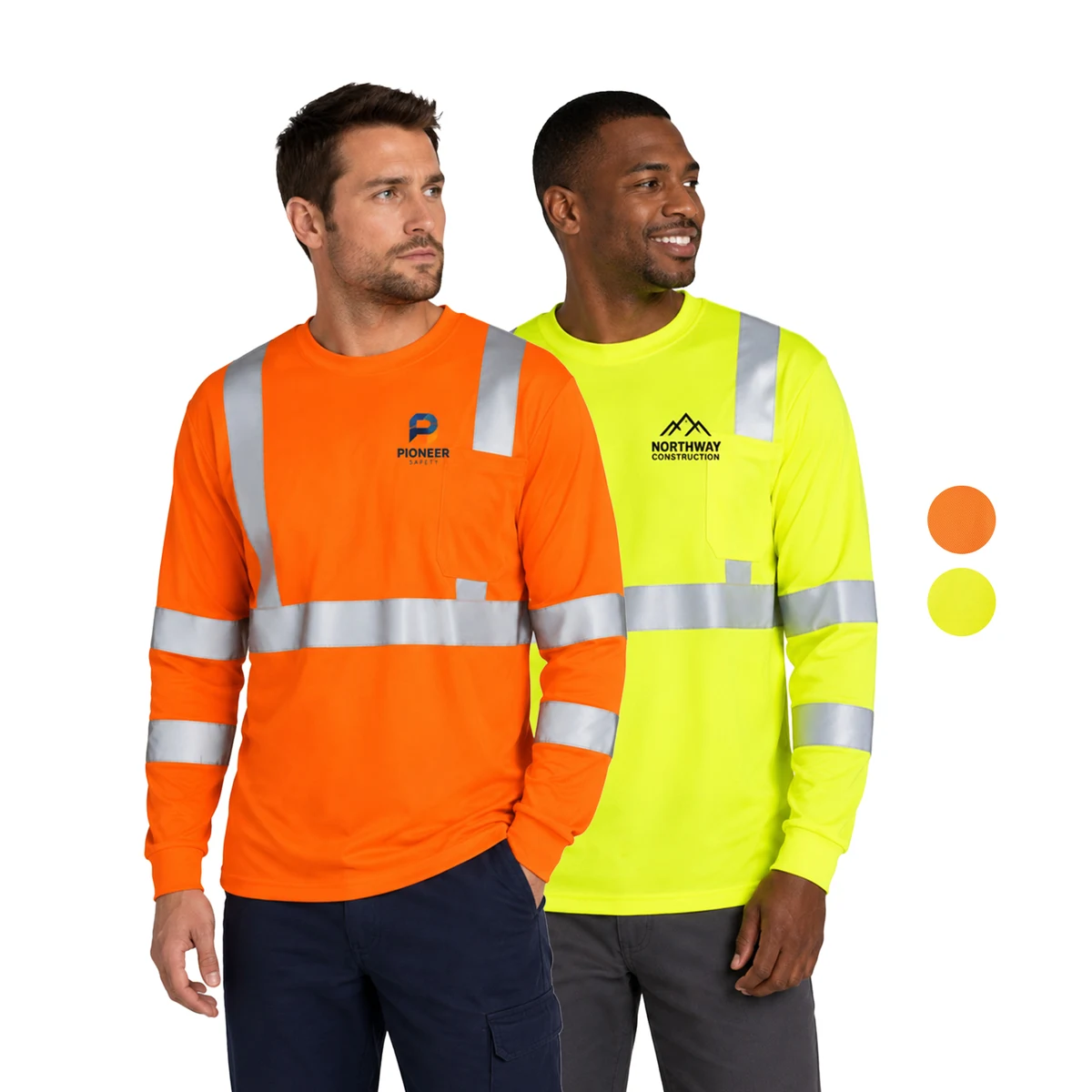 5 oz. Poly-Cotton Class 3 Reflective Tape Safety T-Shirt with Pocket 1