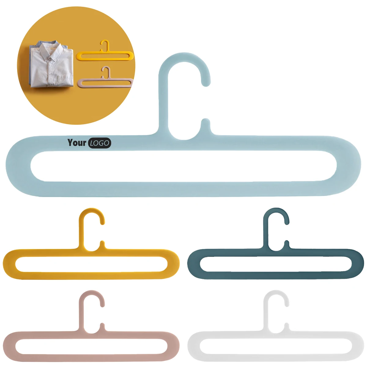 Plastic Multi Functional Anti Slip Clothes Hanger 1