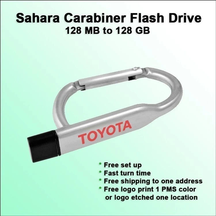 Sahara Carabiner Flash Drive / USB - 2 GB 1