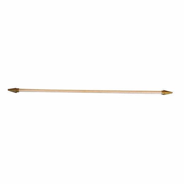 16.5" Wood Crossbar with Gold Spear Ends