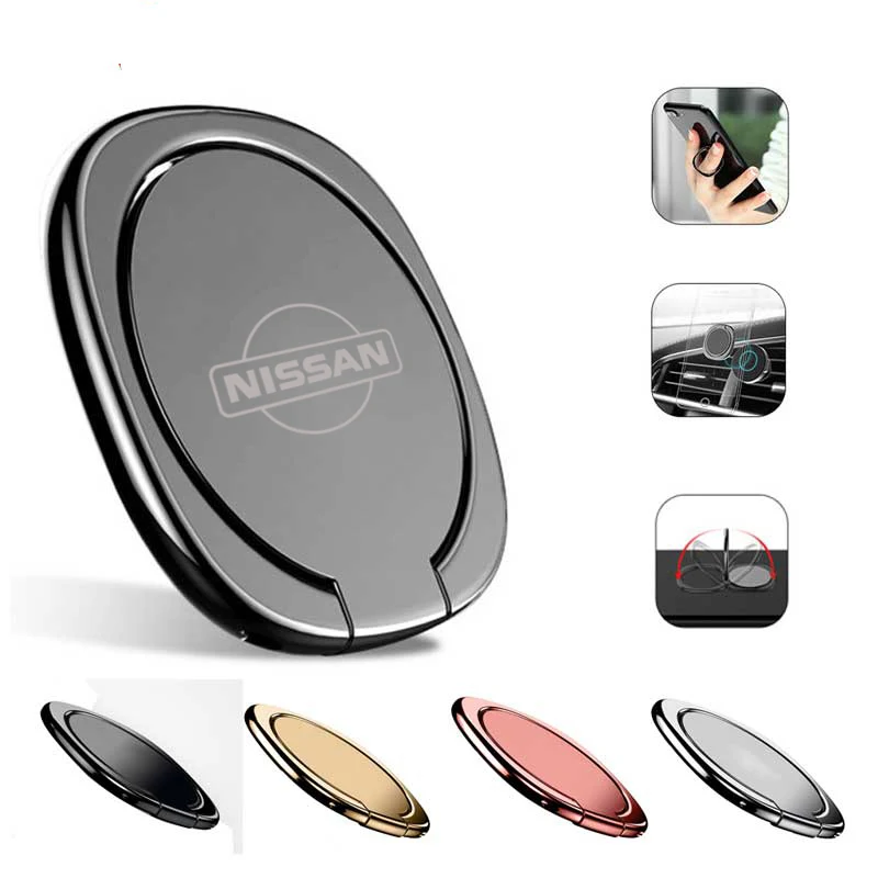360 Engraved Mobile Phone Ring Grip Holder And Stand - Round 1