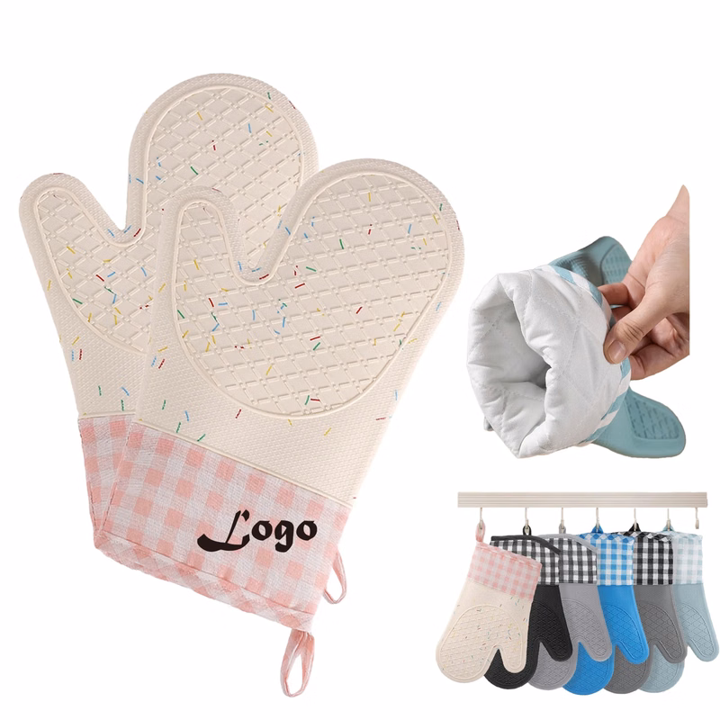 Checkered Silicone Oven Mitt