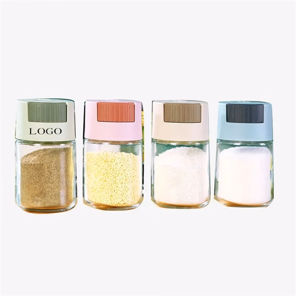 Custom 3.54 Inch Glass Salt Shaker Dispenser — Full-Color Kitchen Container
