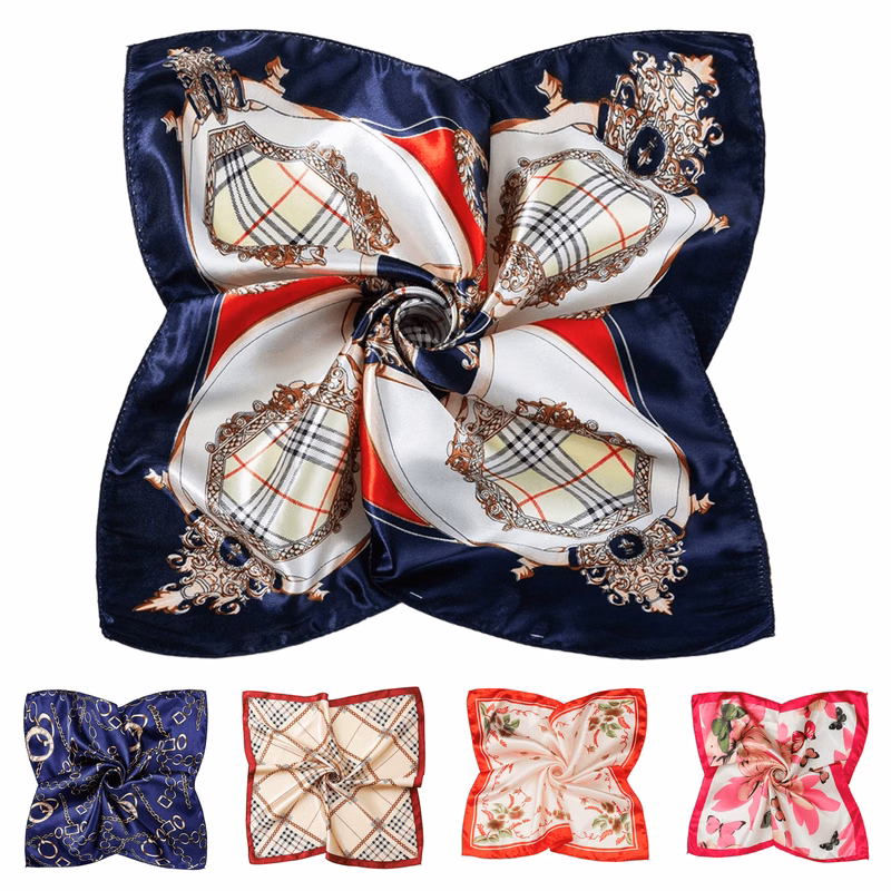 Custom Satin Finish Imitation Silk Scarf