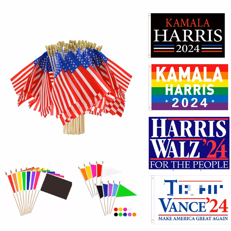 Handheld Small Colored Flag Customizatio