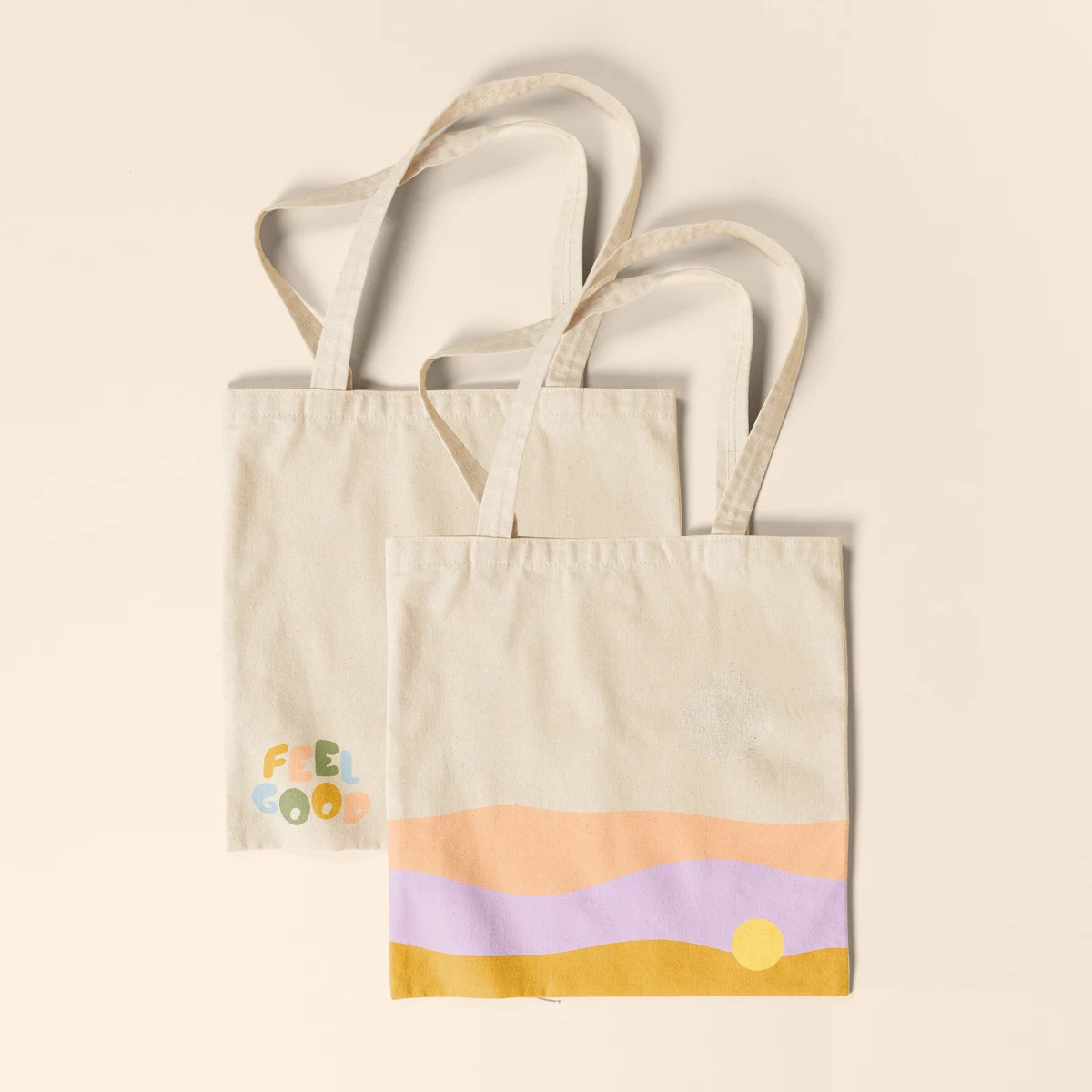 Main Squeeze Super Size - Natural Canvas, custom tote bag with logo imprint 1