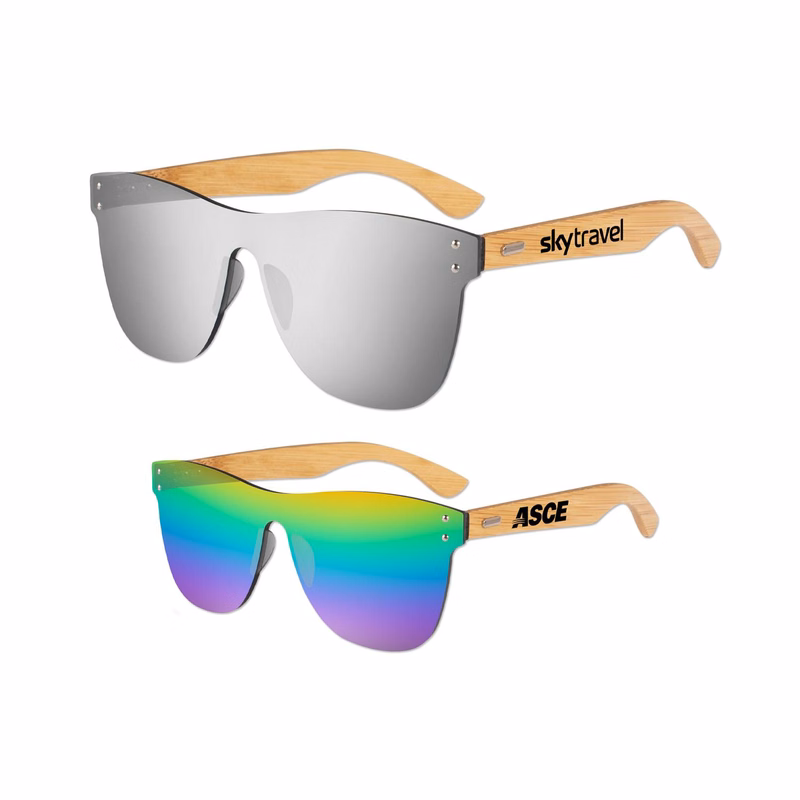 No Frame Bamboo Sunglasses