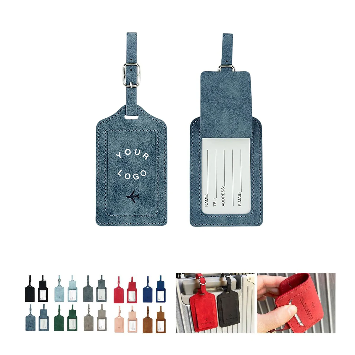 Compact Passport Wallet with ID Tag 1