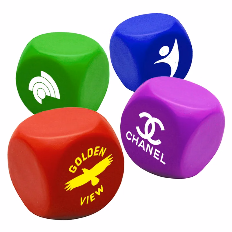 PU Foam Box Stress Ball with Rounded Corners