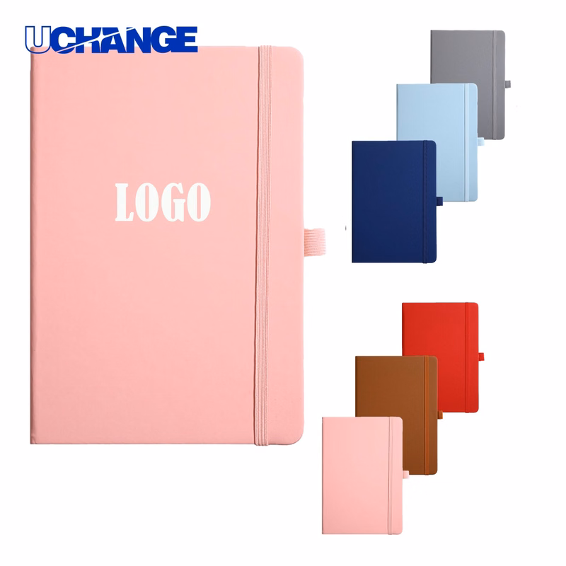 A5 Journal Hardcover Notebook with Pen Holder for Office