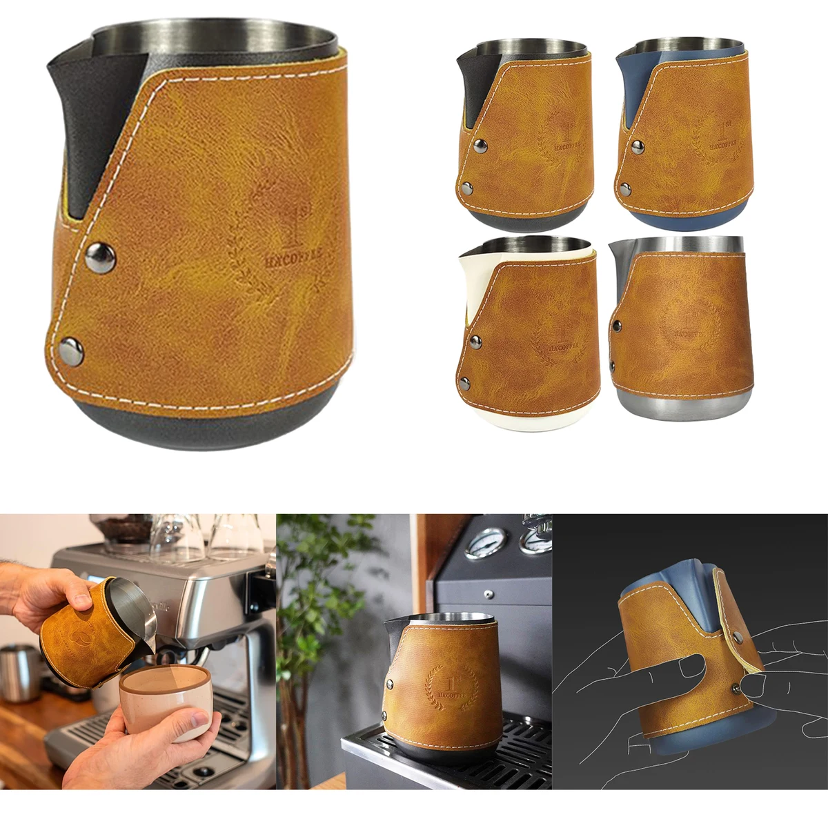 Handleless Milk Frothing Pitcher 1