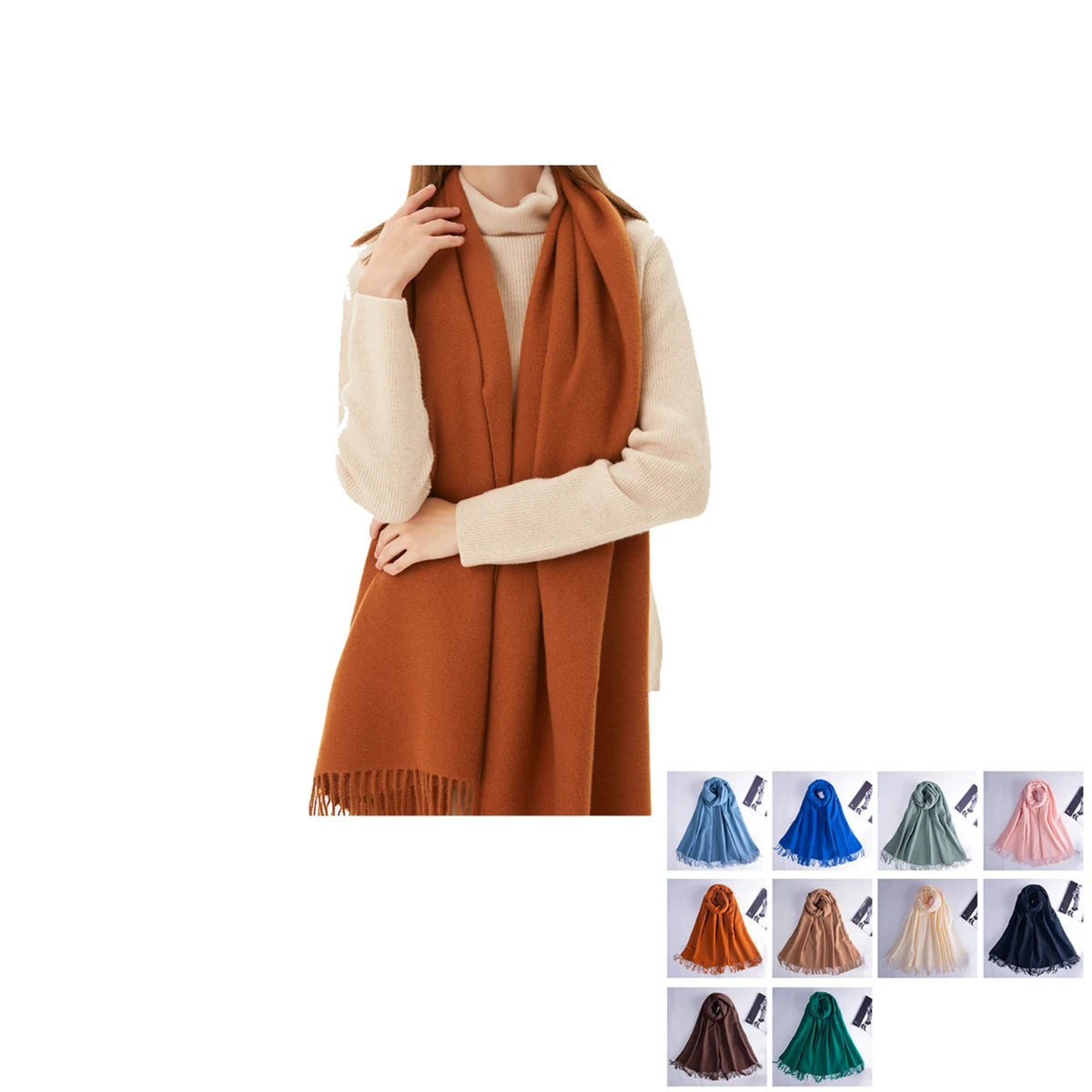 Women Pashmina Scarf Cashmere Shawl 1