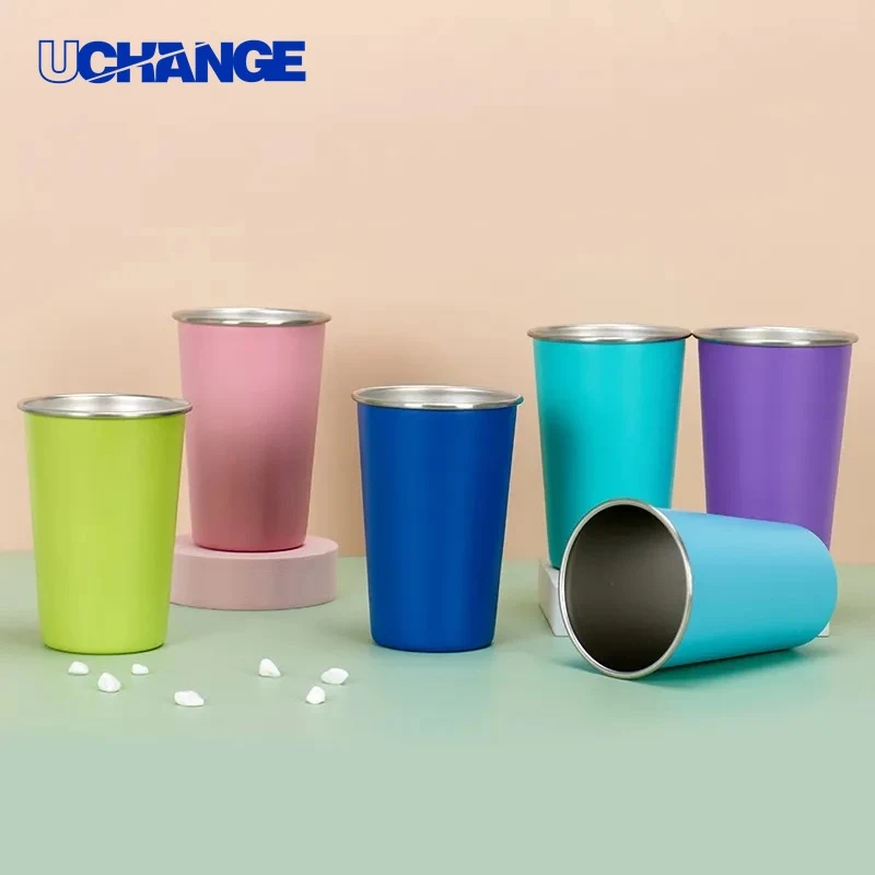 16oz Stainless Steel Pint Cup Drinkware for Outdoor Events & Casual Gatherings 1