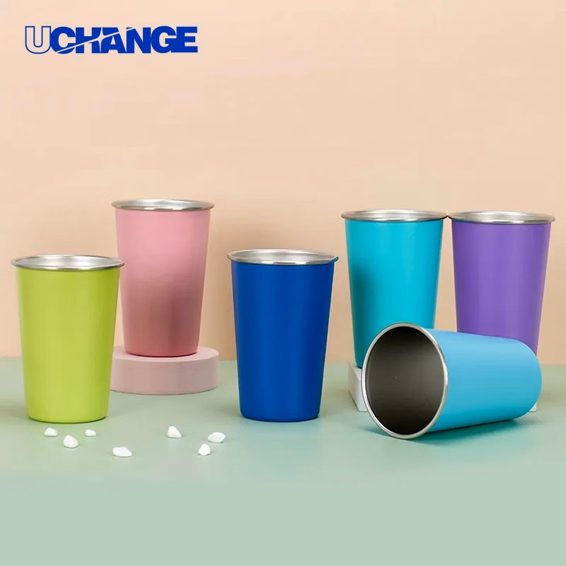 16oz Stainless Steel Pint Cup Drinkware for Outdoor Events & Casual Gatherings