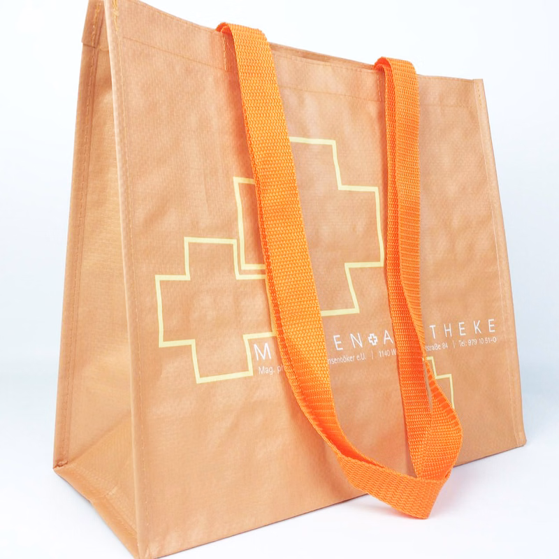Customized Long Handles PP Woven Bag