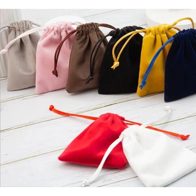Velvet Bag, Mini Pouch, Mini-Drawstring Bag 1