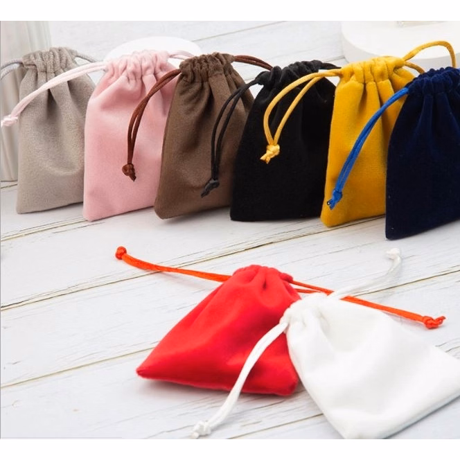 Velvet Bag, Mini Pouch, Mini-Drawstring Bag