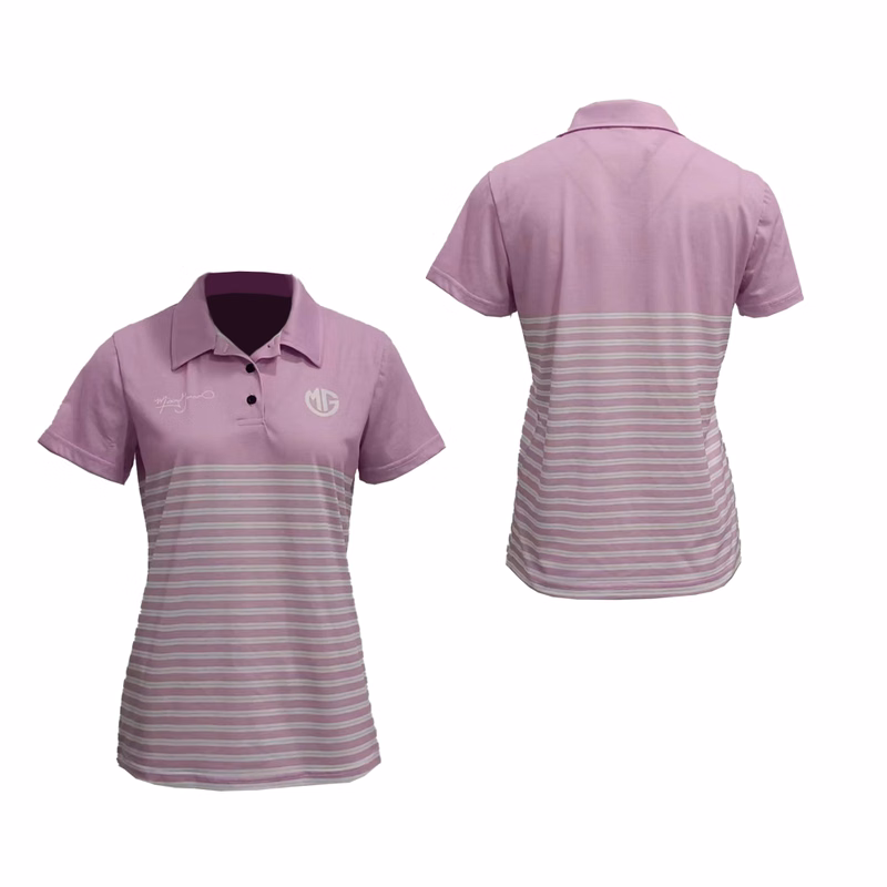 Women's Smooth Polyester Short Sleeve Polo Shirt