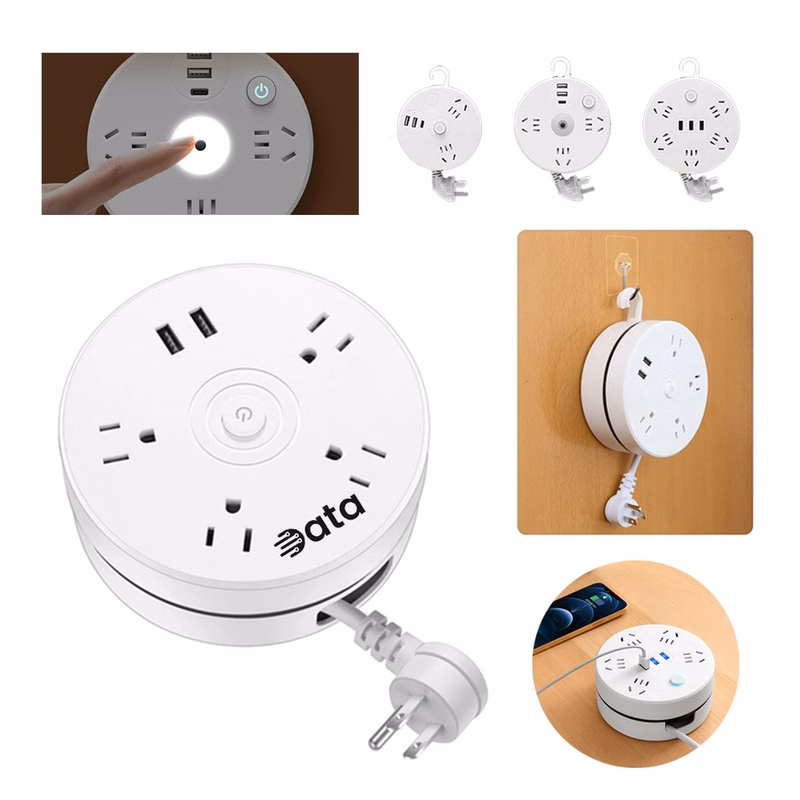 Retractable Pull-Out Power Strip