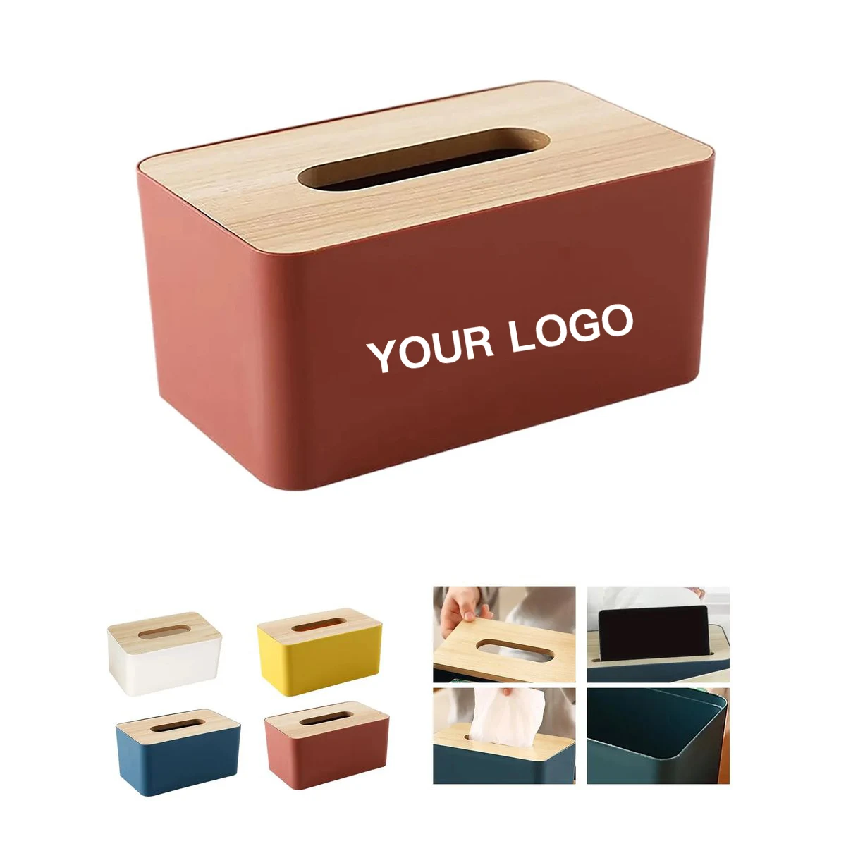 Contemporary Tissue Case with Plastic Top 1