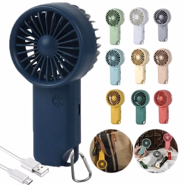 Portable Handheld Mini Fan with Carabiner