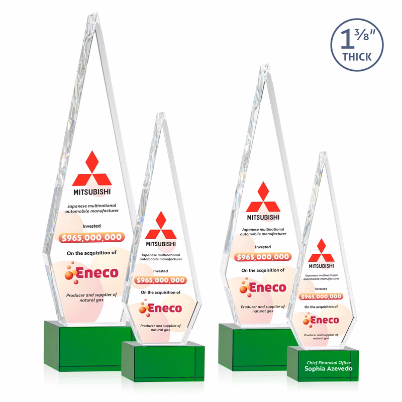 Springfield VividPrint™ Award on Hancock Base - Green
