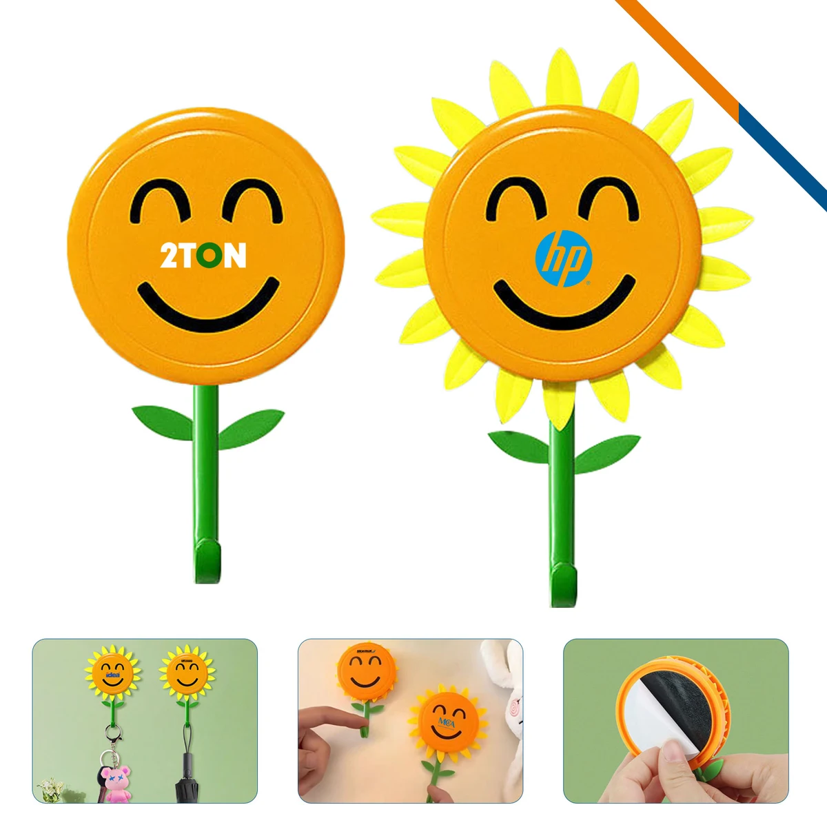 JoyFlare Smiley Sunflower Wall Hook 1