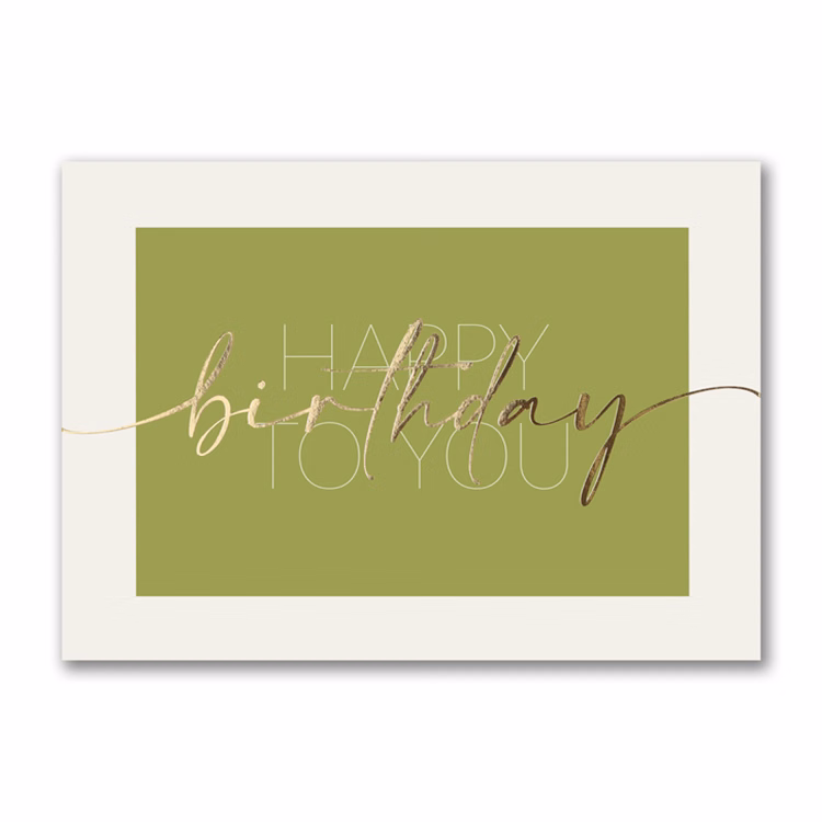 Birthday Greetings To You Card