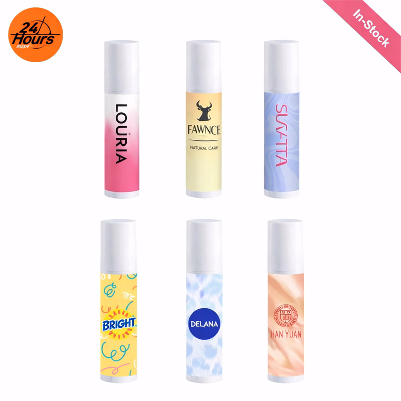 Natural Beeswax Lip Balm with 6 Flavors