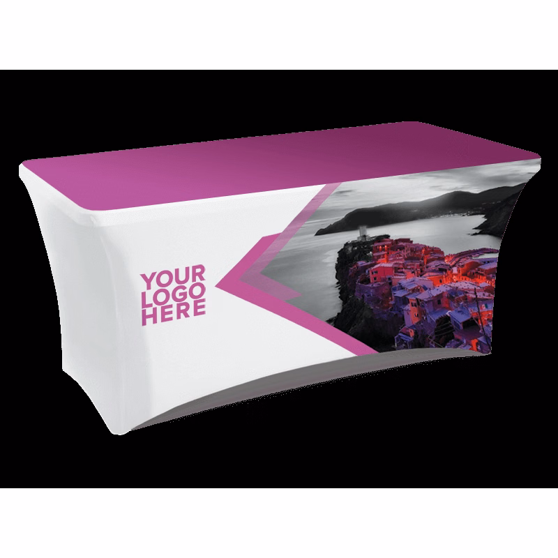 6ft Printed Stretch Tablecloth