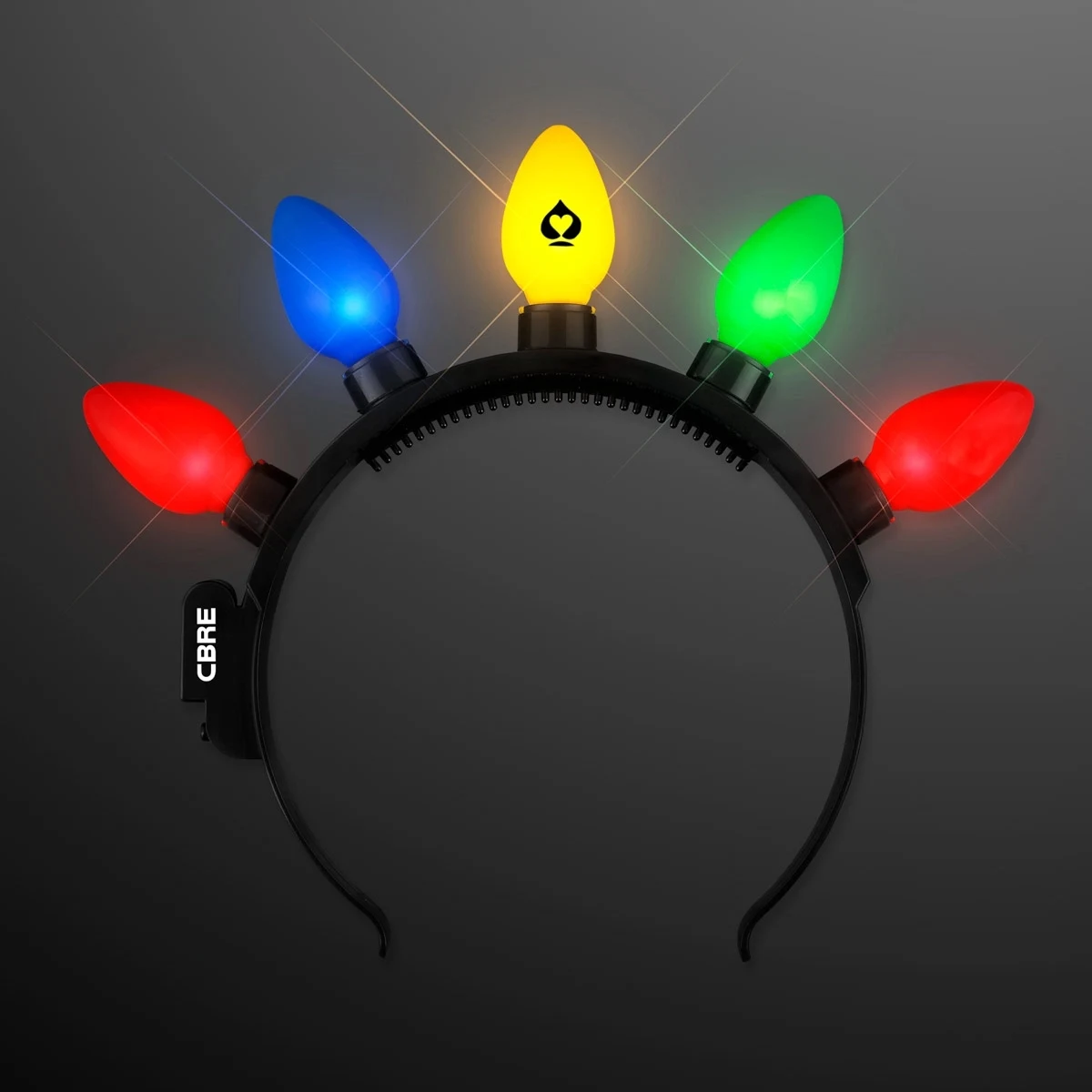 Light Up Christmas Bulbs Headband 1