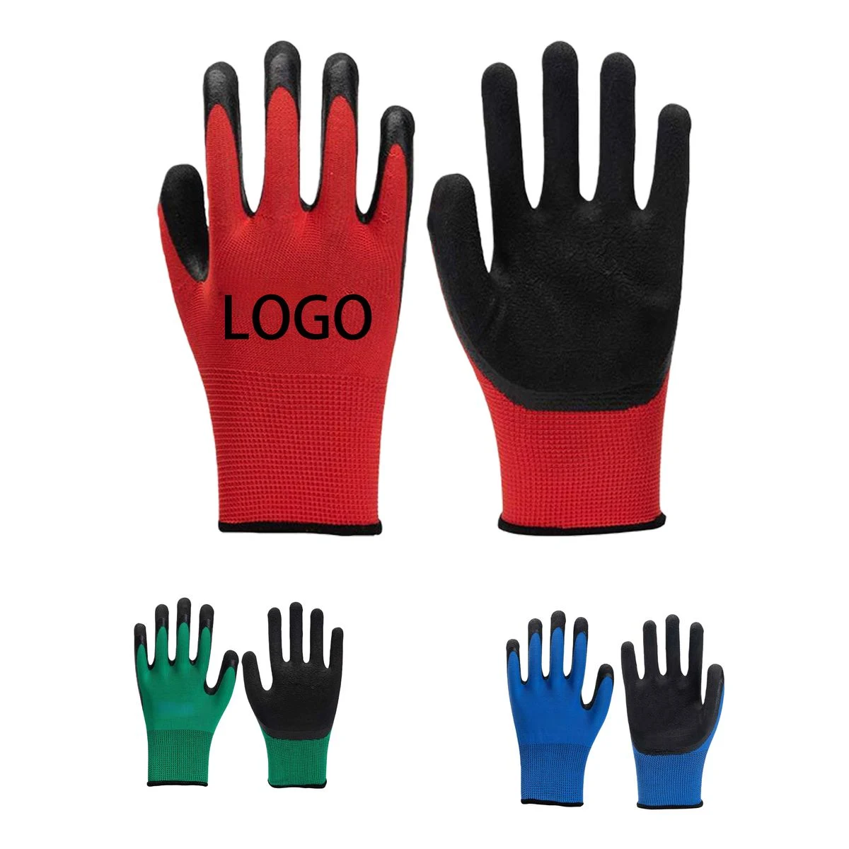 Safety Textured Latex Coated Work Gloves 1