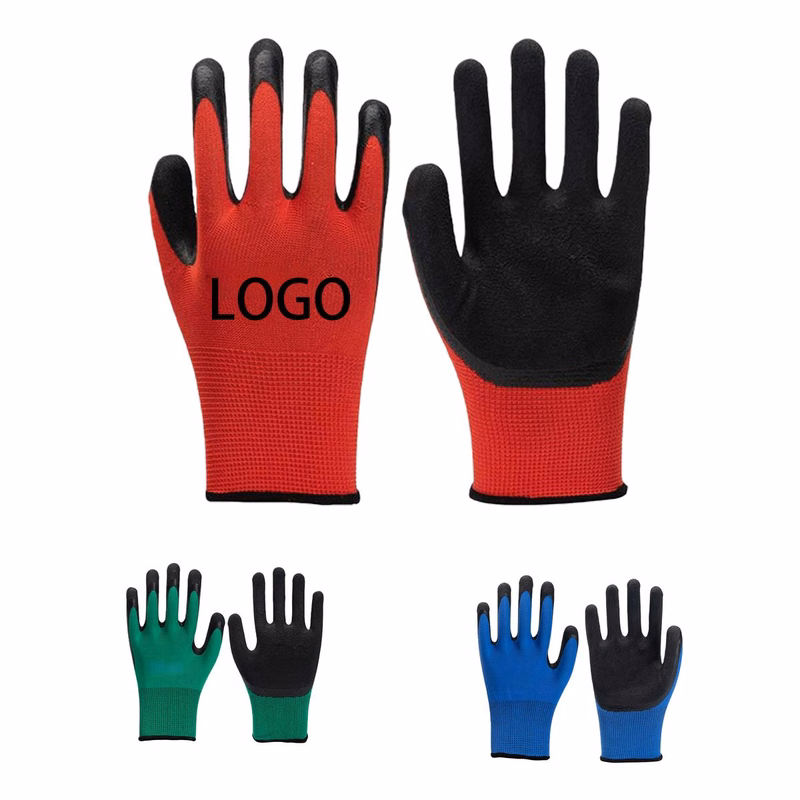 Safety Textured Latex Coated Work Gloves