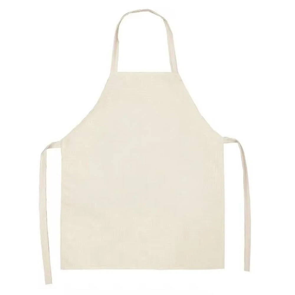 White Linen Cotton Apron 1