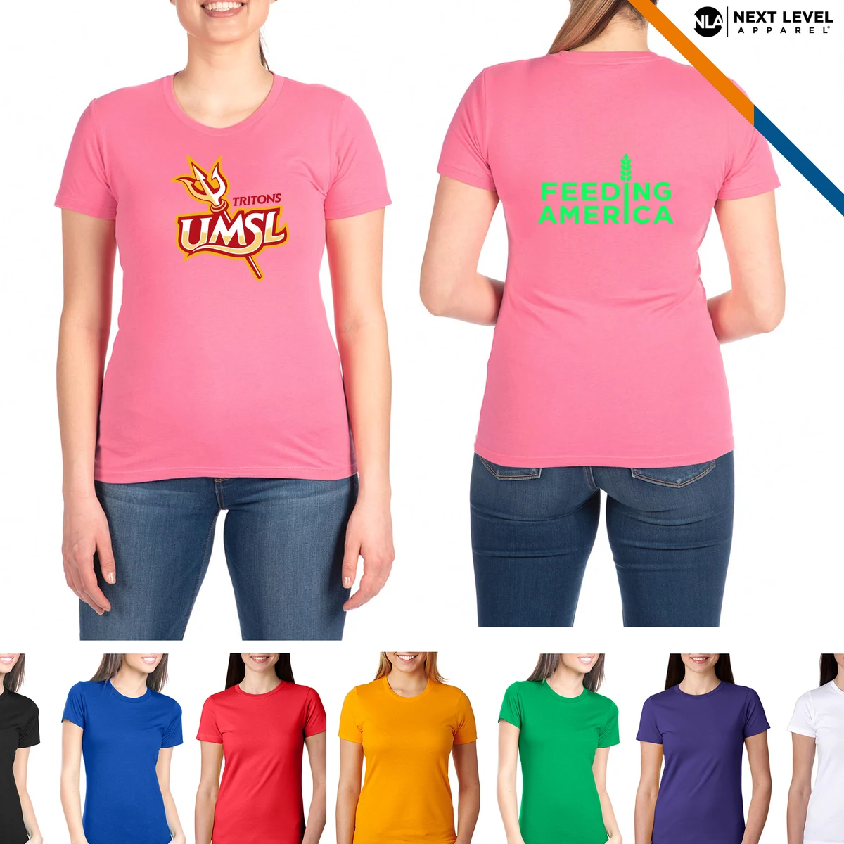 Next Level® 4.3 oz 100% Combed Cotton Jersey Ladies T-shirts 1